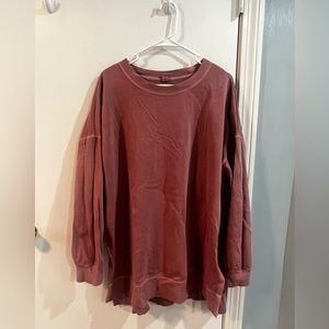 Women’s tunic crew neck sweatshirt